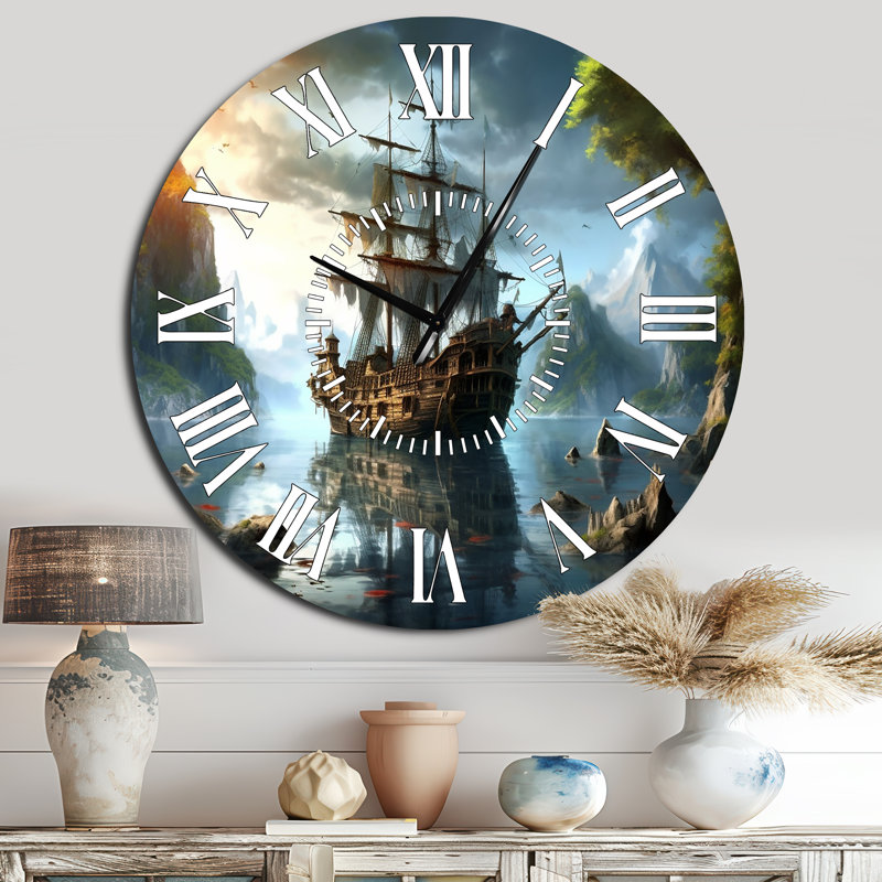 Horloge murale pirate, Surdimensionné
