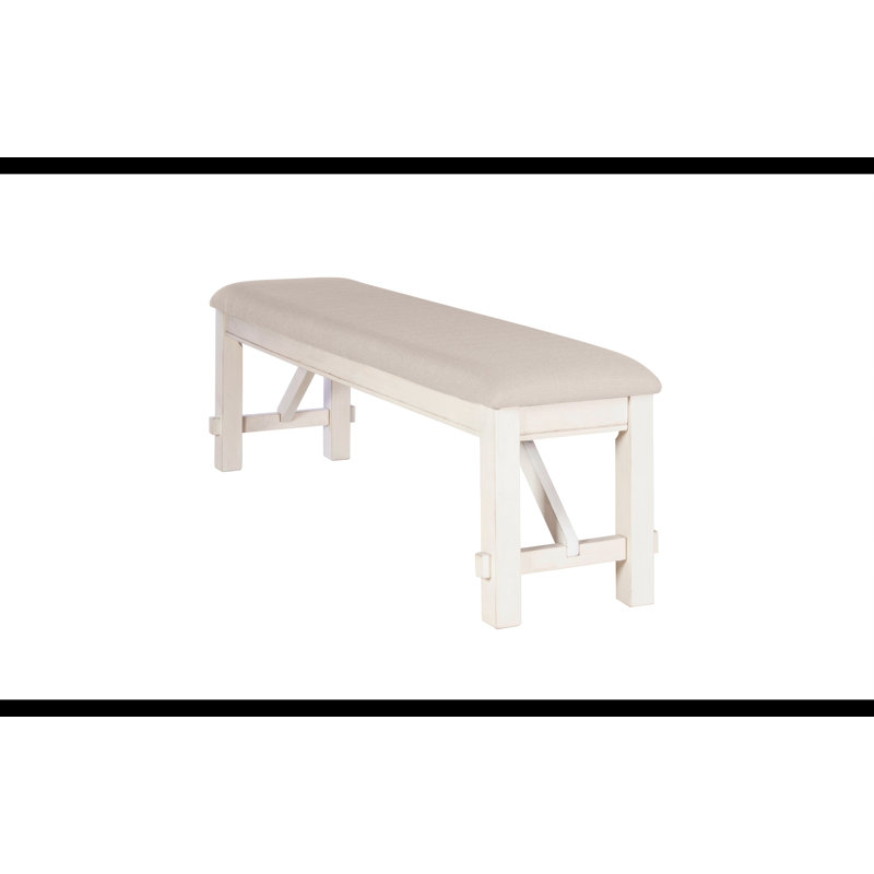 Raven Glazed Pine Brown 60" Solid Wood Farmhouse Dining Bench