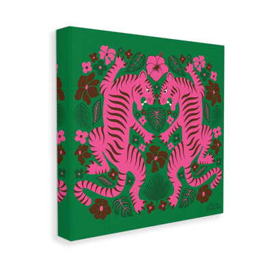 Motif de tigres tropicaux par Carrie Cantwell
