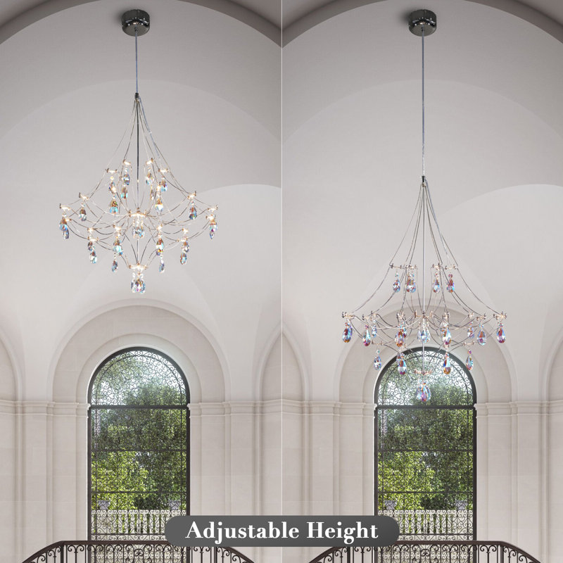Luminaire suspendu en cristal moderne pour la salle à manger, la cuisine, la chambre à coucher et le salon