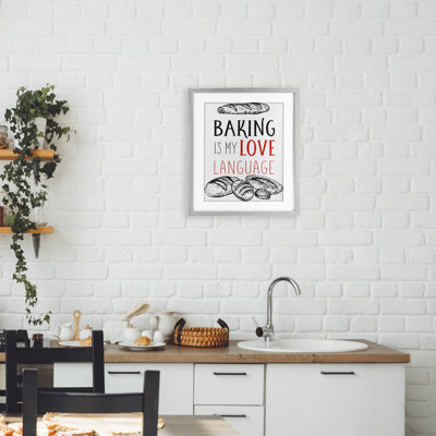 "Bake My Love", reproduction d'art encadrée sous verre, par Diane Labombarbe
