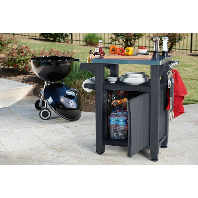 Keter Unity BBQ Side Table Graphite