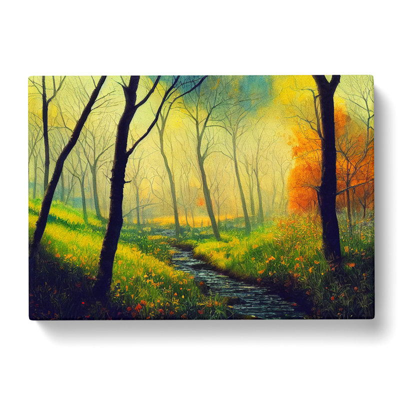 A Fantastic Spring Forest - Wrapped Canvas, 35cm H x 50cm W x 3cm D