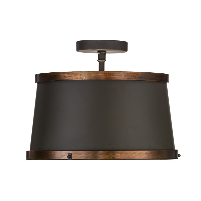 4 - Light Semi Flush Mount, E26 Bulb, 60 W