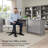 Tall 5 Shelf Bookcase in Platinum Gray-1810990778