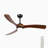 60-inch 3-leaf solid wood ceiling fan light