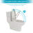 One Piece Ceramic Toilet With Dual Flush And Soft-Closing Seat