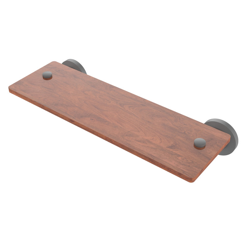 Arviso Accent Shelf, Matte Gray, 2.5" H x 16" W x 5" D