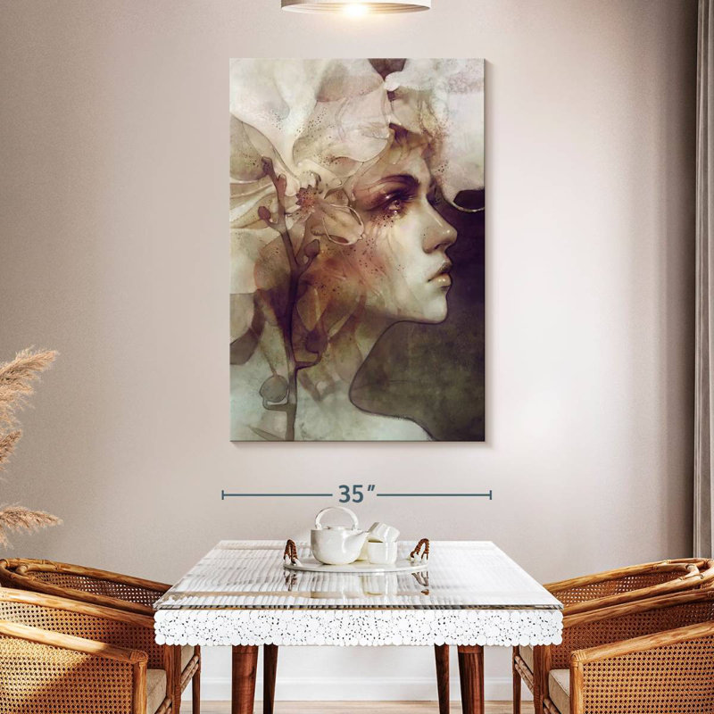 Leisha Lady Petal, 51" H x 34" W
