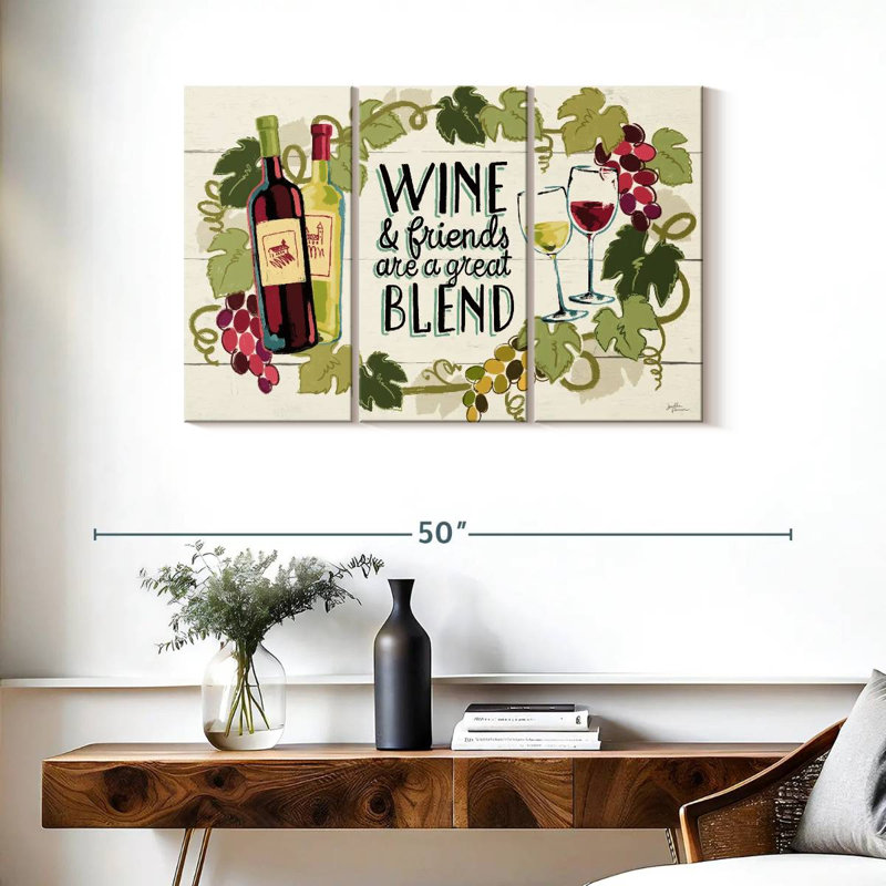 Tergel Wine And Friends I, H 24 po x l 38 po