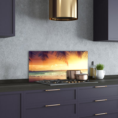 50cm W x 100cm L Glass Peel and Stick Panel