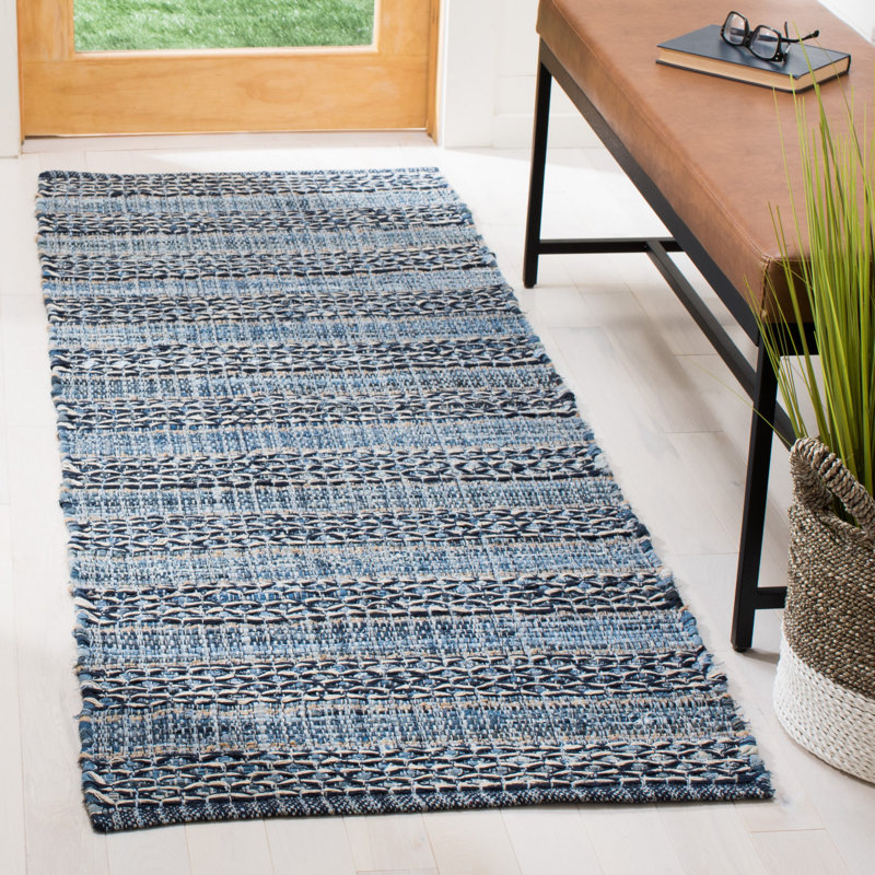 Montauk Hand Woven Performance Striped Rug, Runner 2'3" x 7'