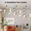 Lustre sphérique spoutnik à 6 lumières Kimzey-2079484011