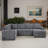 108" Convertible U-shaped Pull-Out Sleeper Corner Sectional Sofa Bed with Storage Chaise-943971970