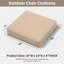 Coussin de chaise d'extérieur 19 po x 19 po x 4 po en mousse à haute résilience avec poignée et dessous antidérapant-125773658-129158738