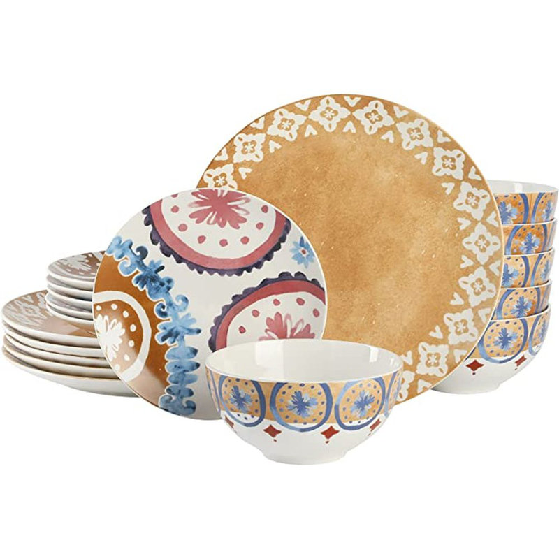 Gibson Tia Mowry Ceramic Dinnerware Set - Service for 6