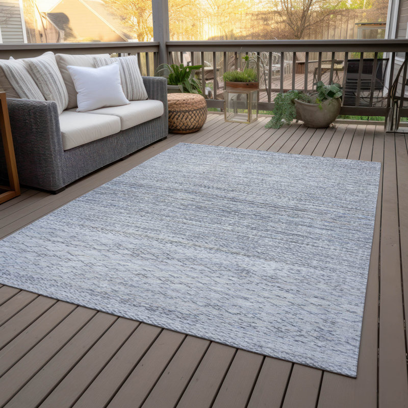 Tapis à rayures intérieur / extérieur lavable à la machine Colman ACN2150, Rectangulaire 3 pi x 5 pi