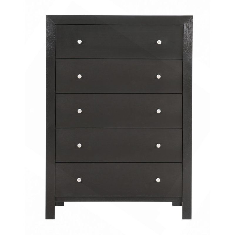 Commode à tiroirs, commode Burlington, Noir