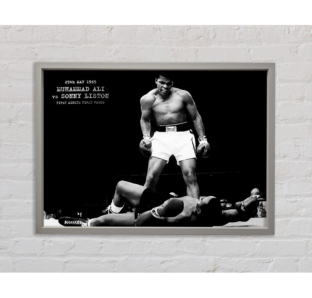 Muhammad Ali Mighty Fist - Einzelner Bilderrahmen Kunstdrucke auf Leinwand