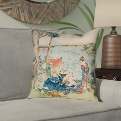 Housse de coussin 100% coton Katsushika Hokusai