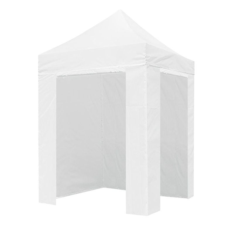 Amber-Lee 96'' W x 180'' D Steel Pop-Up Canopy, White, 5ft x 5ft