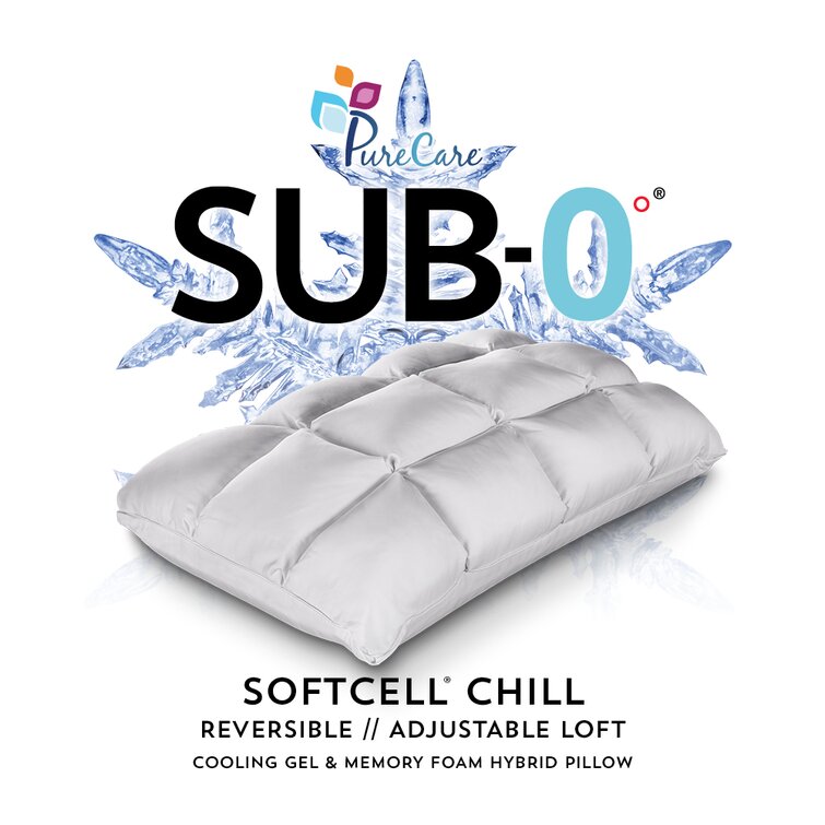 Sub 0 Pillow  Softcell Chill Hybrid Cooling Pillow – Pure Comfort