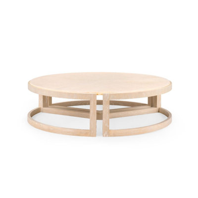 Mateo Oak Round Coffee Table