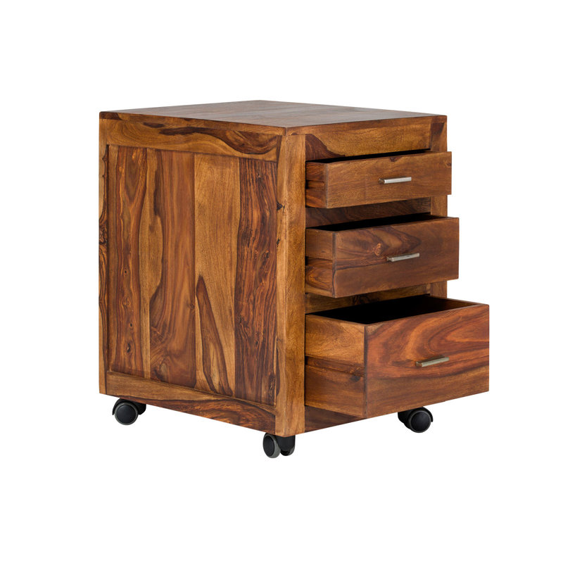 Pulteney Solid Wood 45cm W 3 - Drawer Chest of Drawers