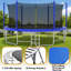 Trampoline 15 pi pour enfants avec filet de sécurité, structure en acier robuste pour le plaisir et l'exercice dans la cour extérieure-132461969