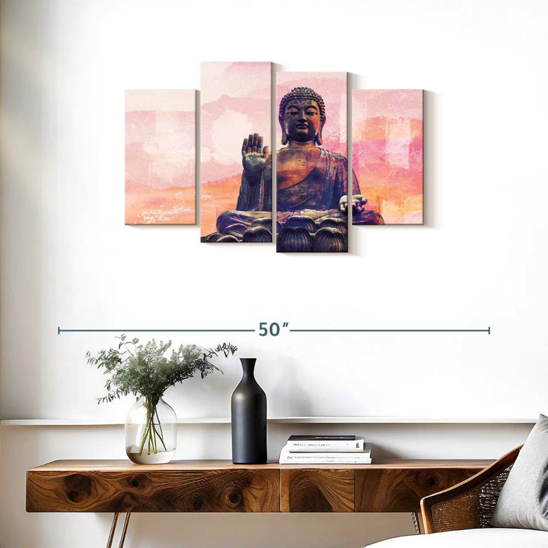 Adella Hengshan Bouddha assis, H 22 po x l 36 po