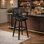 Tabouret de bar rotatif très haut Angelija