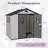 8*6 Modern Resin Storage Sheds With Reinforced Floor,Lockable Door and Ceiling Hook-121792850