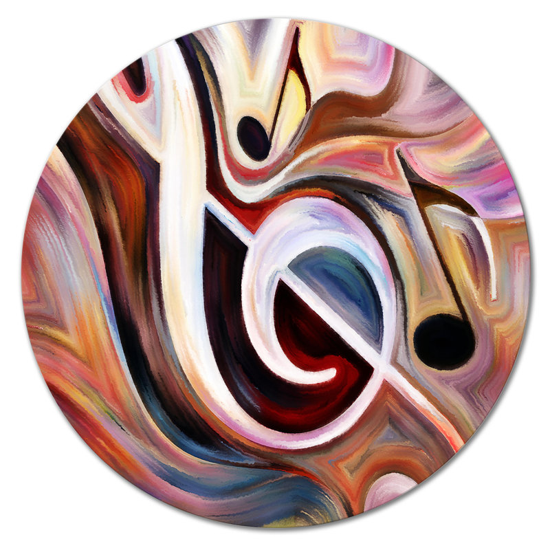«Treble Clef», signe musical - art graphique non encadré