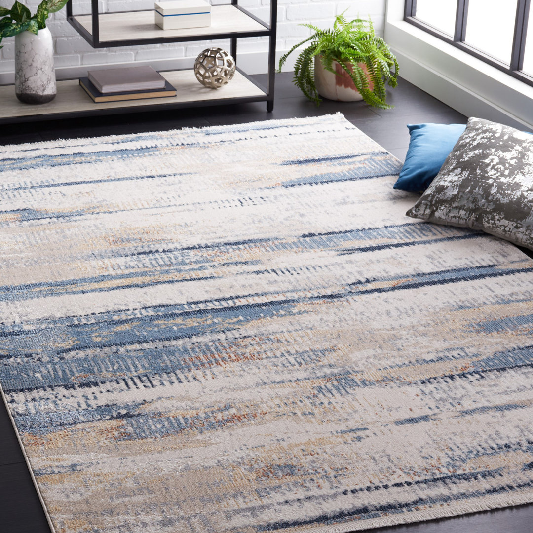 Bayside Performance Machine Washable Abstract Rug 17 Stories Rug 