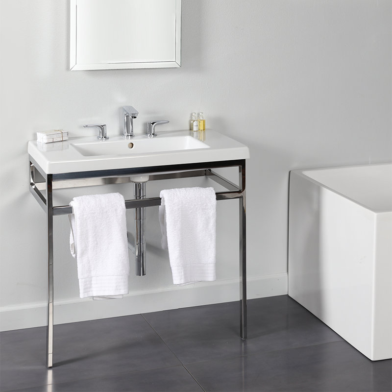Aquaquattro 39.5'' L Bathroom Sink, 0 Hole