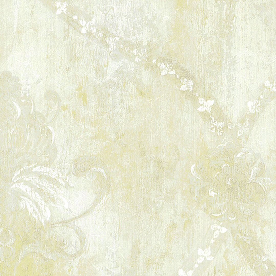 Ritzman Damask Silk Emboss 33' L x 21" W Abstract Wallpaper Roll Astoria Grand 