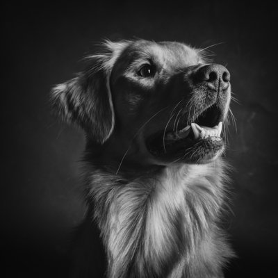 Golden Retriever by Ansaharju - Wrapped Canvas Print