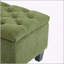 Élégant banc de repose-pieds Green Boucle avec beaucoup de rangement et des pieds en bois d'hévéa durables, capacité de 300 lb-274815472