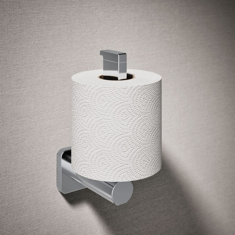 Parallel Vertical Toilet Paper Holder, Polished Chrome