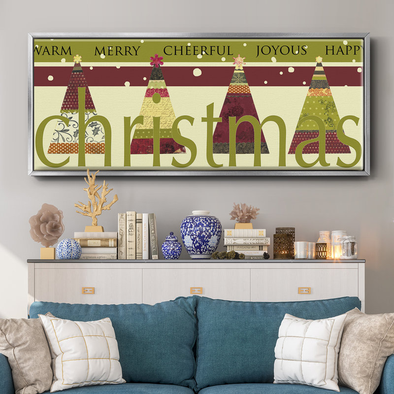 «Happy Merry Joyous», toile encadrée