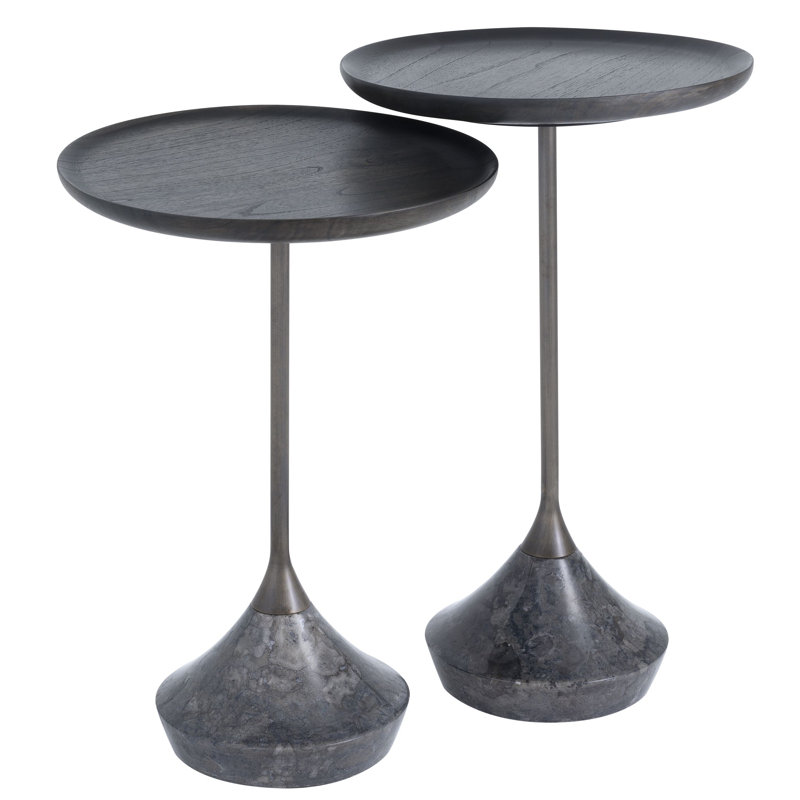 Puglia Solid Wood Nesting End Table