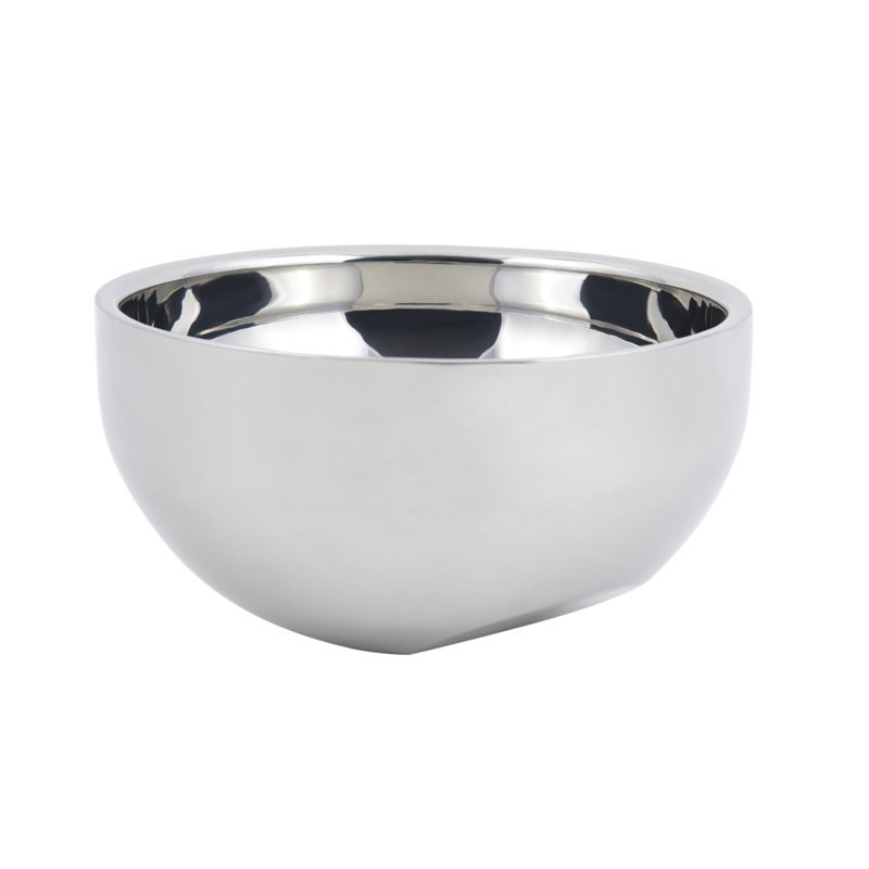 Bon Chef Stainless Steel Serving Bowl, 4.75" H x 9" W x 9" D