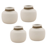 Yarley Vase Set of 4 White