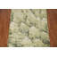 Tapis vert abstrait fait à la main 5 x 7