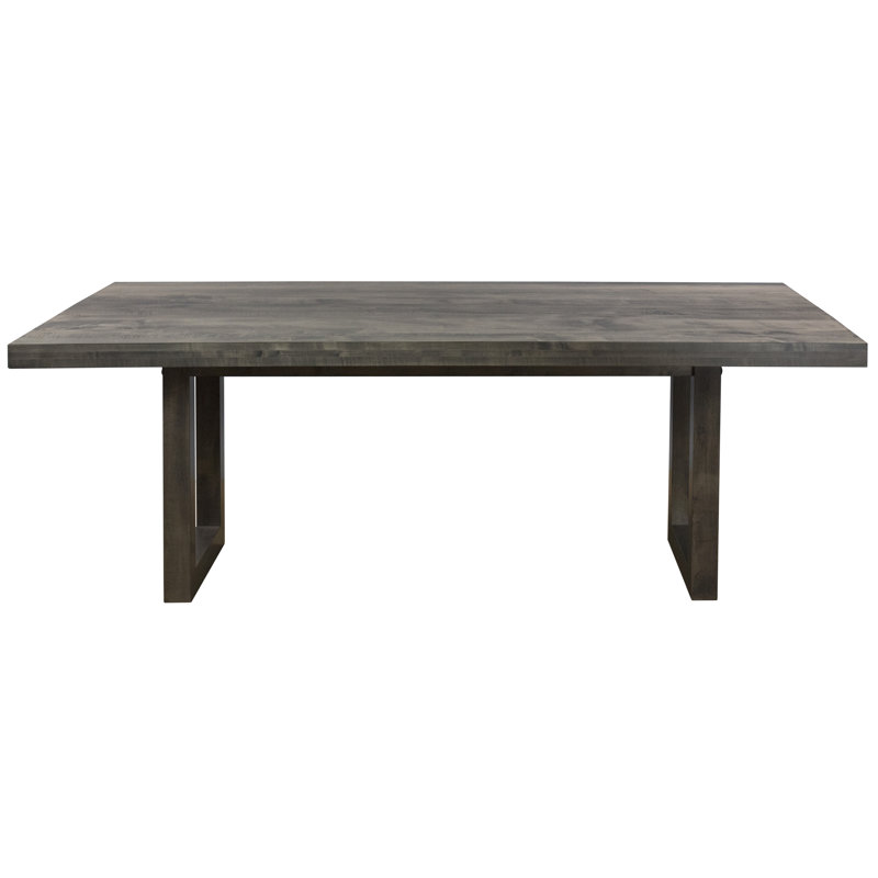 Maple Solid Wood Dining Table, Java, 29" H x 72" W x 42" D