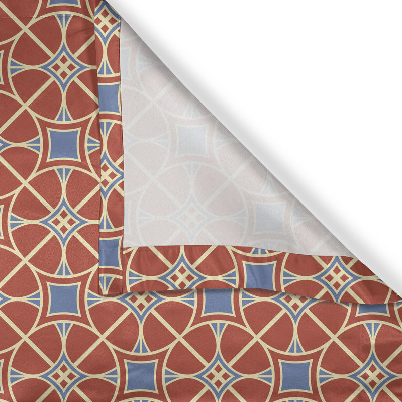 Rideau à 2 panneaux avec œillets House of Hampton® East, 50 po x 120 po, lavande écarlate, L 50 po x L 108 po