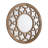 Castellon Wood Round Wall Mirror