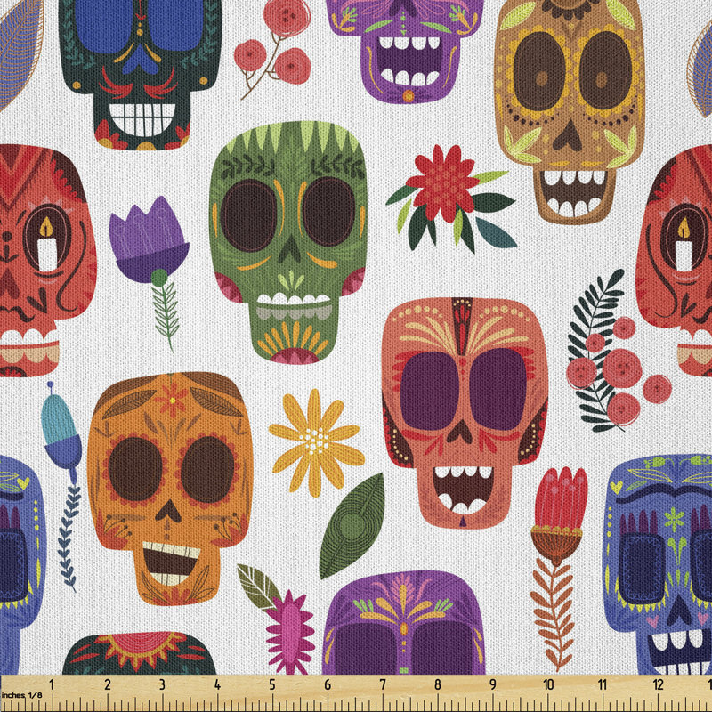 Beaudoin Wooden Scary Cartoon Funny Multi-Purpose Fabric