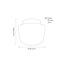 Seagrass Natural Stripe Round Basket-110455276