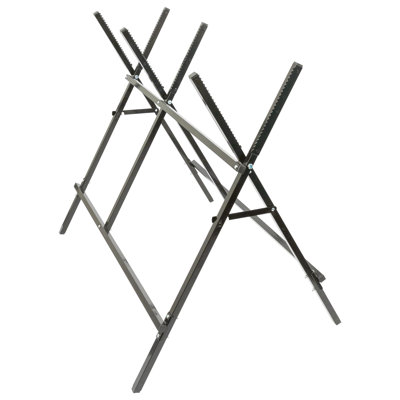 Harbour Housewares Iron Saw Horse - Folding Work Bench Stand